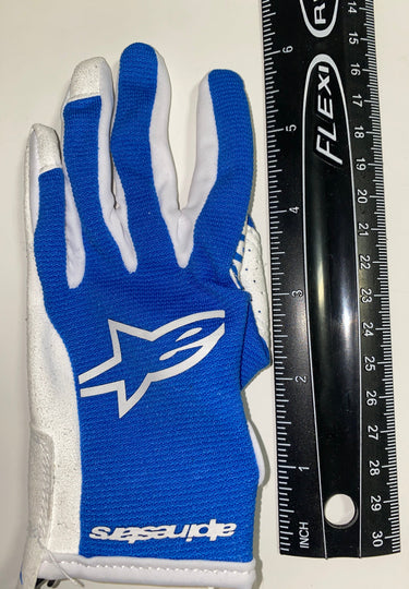 Children's MX Gloves- Alpine Stars Radar (Size Youth XXS) UCLA BLUE/WHITE